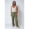 Plain viscose knit tank top