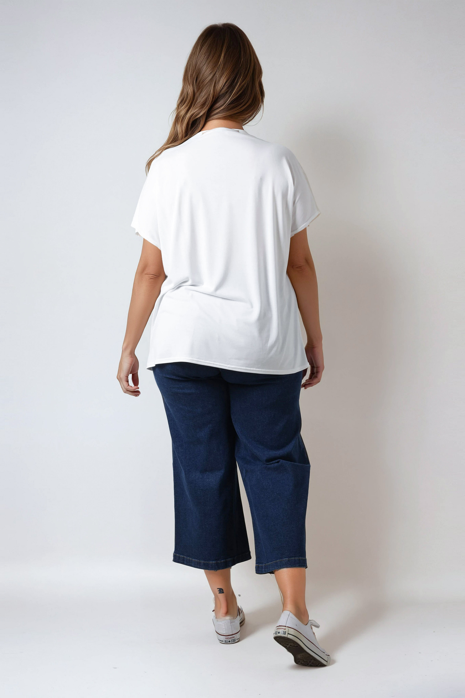 Oversized t-shirt in soft-touch modal
