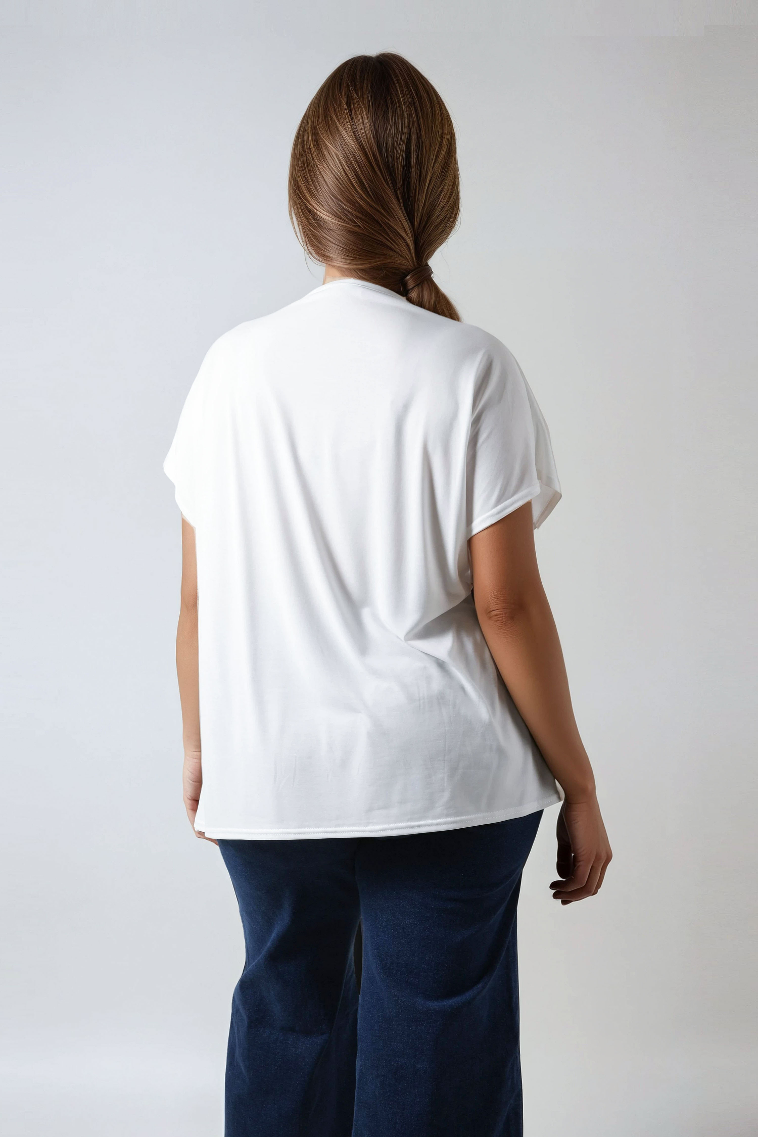 Oversized t-shirt in soft-touch modal