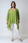 Pleated flowing jacket 
