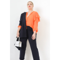 Blouse en voile uni 