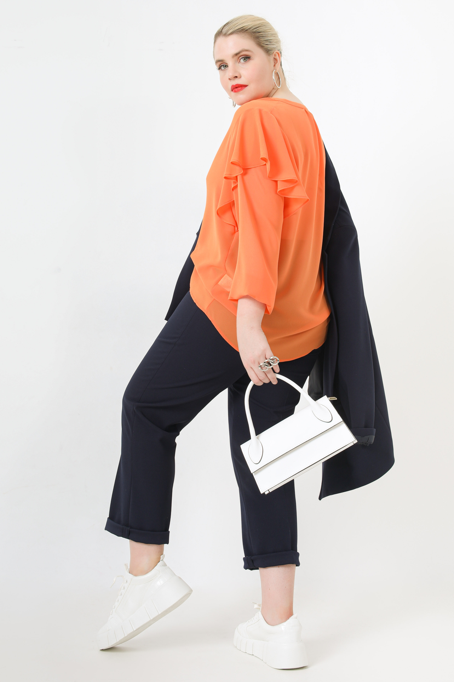 Plain voile blouse