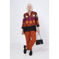 Blouse with a basic print