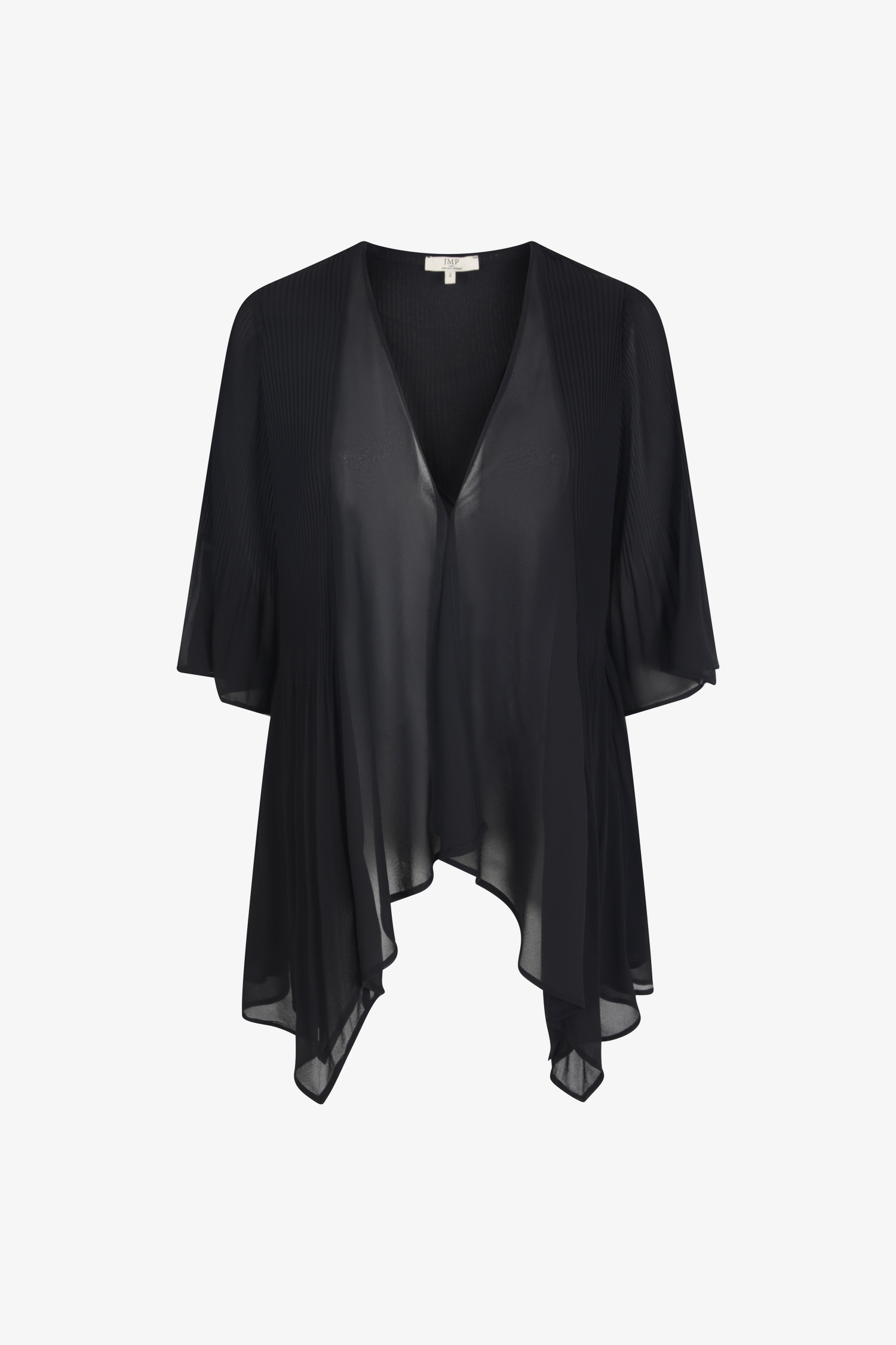 Pleated flowing jacket 