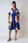 Robe mi-longue imprimée de style bohème