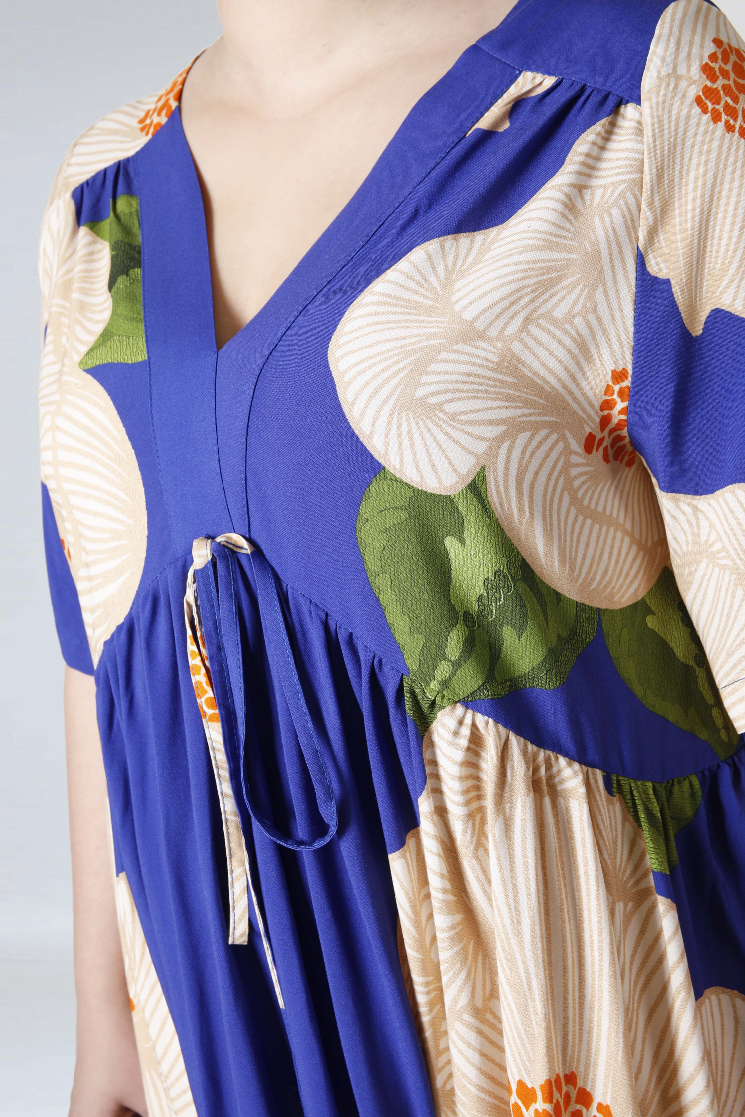 Robe mi-longue imprimée de style bohème