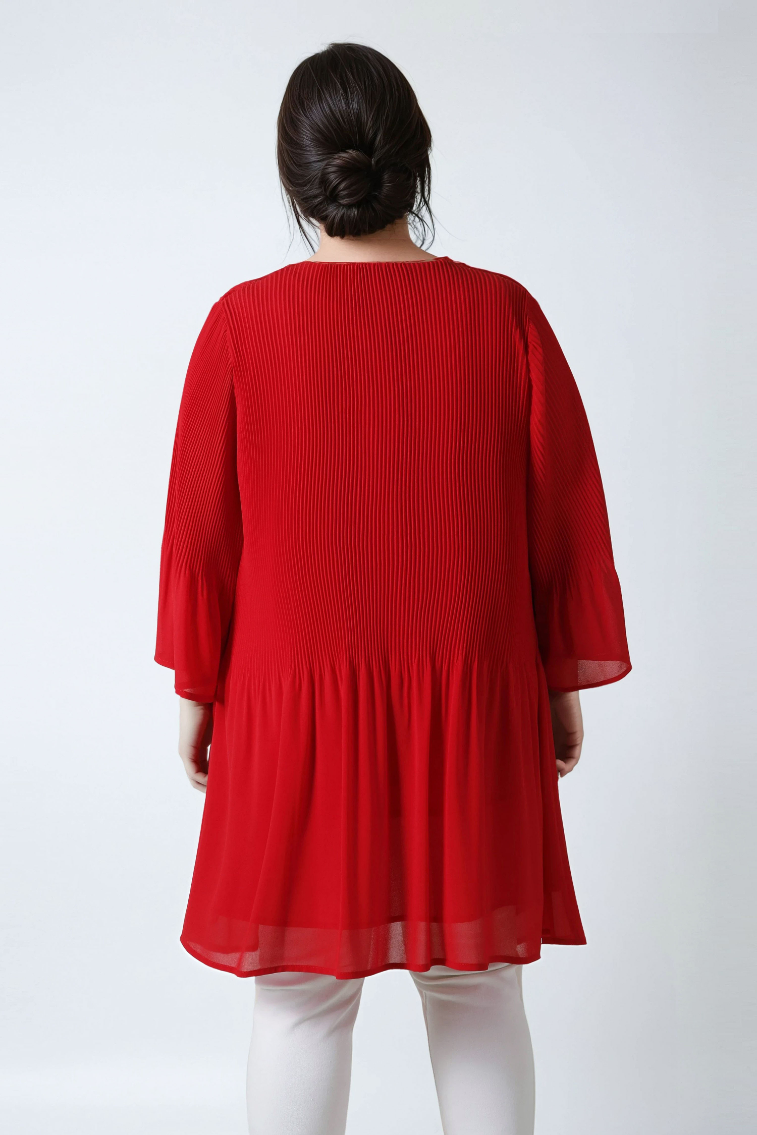 Pleated flowing jacket 
