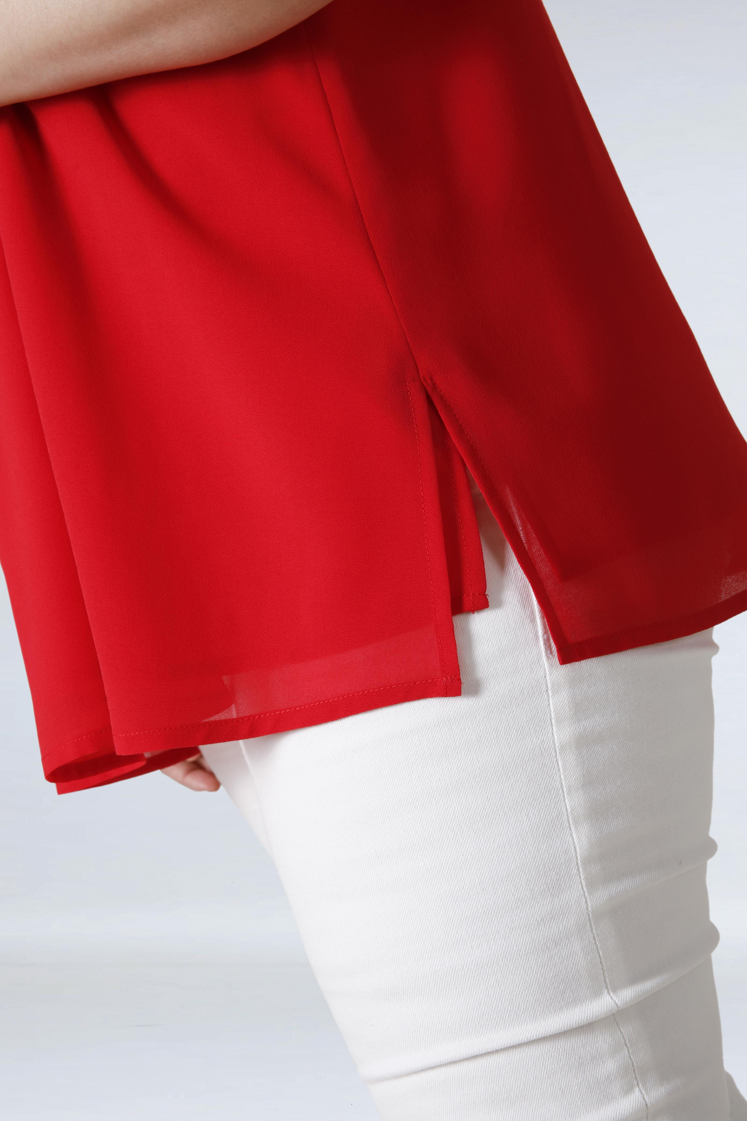 Double tank top in plain voile