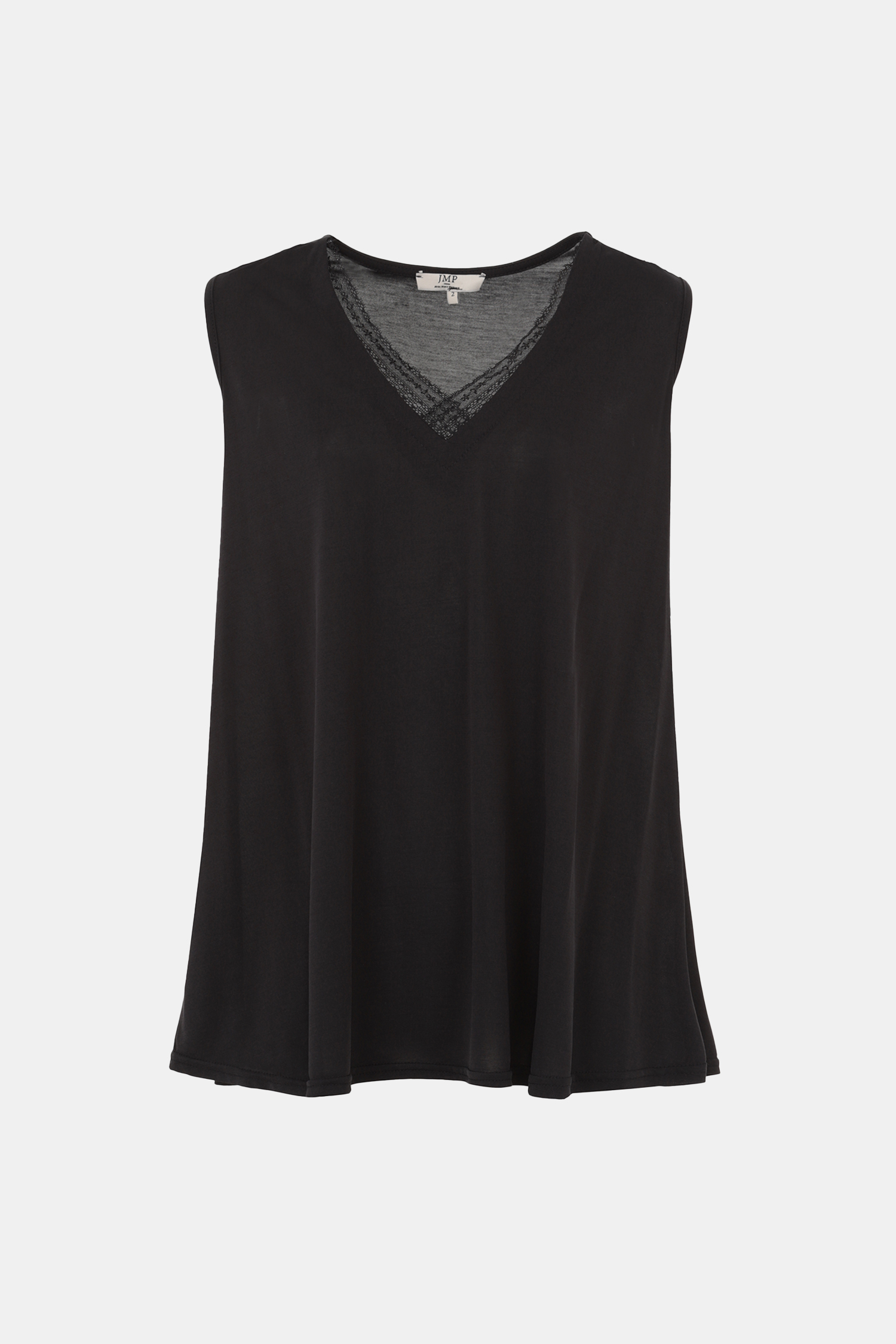 Modal tank top with lace trim