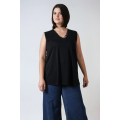 Modal tank top with lace trim