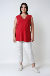 Modal tank top with lace trim