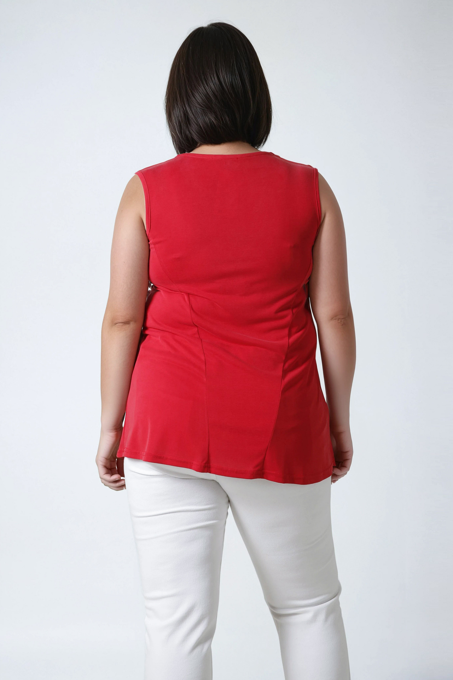Modal tank top with lace trim