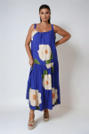 Bohemian style long strappy dress