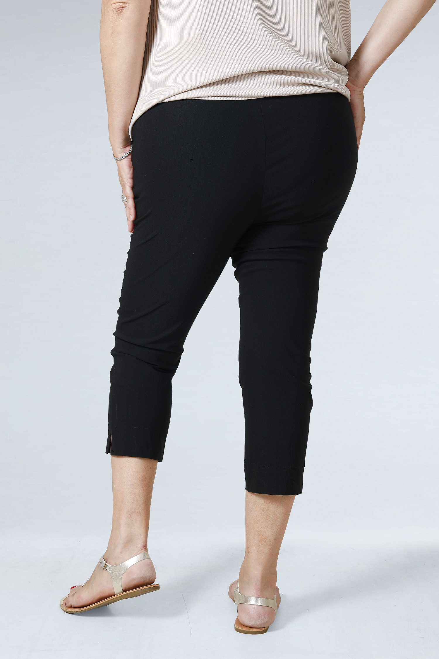 Plain bengaline shorts