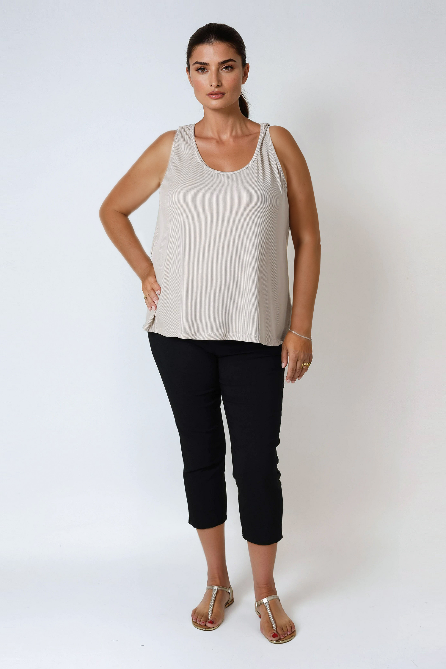 Plain bengaline shorts