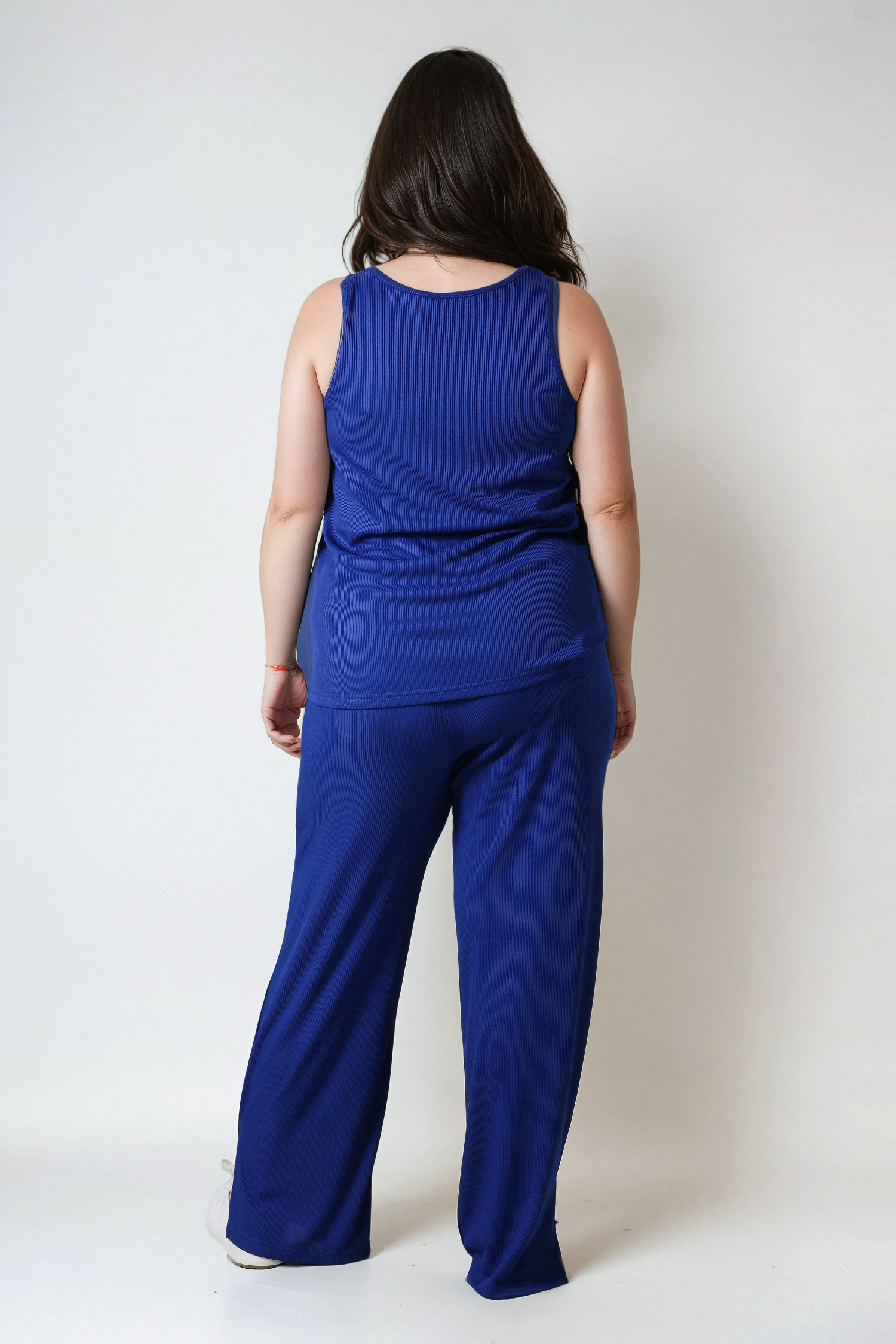 Plain ribbed pants