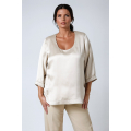Plain satin blouse