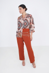Plain straight suit trousers