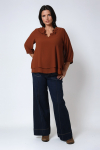 Georgette Crepe Overlay Blouse 