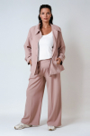 Fluid jacket in stretch and supple fabric 