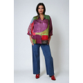 Blouse en imprimé effet gouache en viscose premium ultra fluide