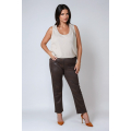 Pantalon gainant en  effet peau de serpent