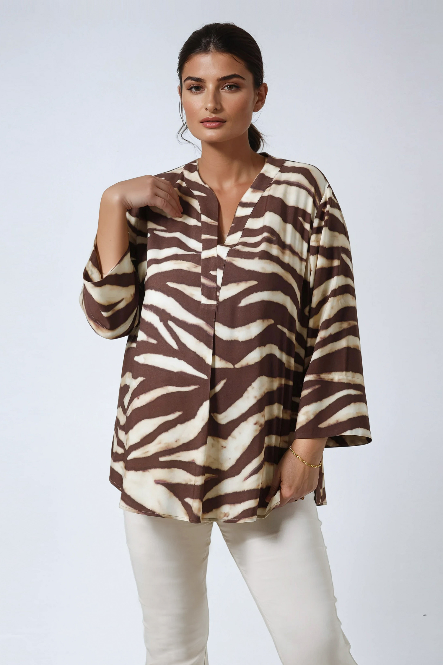Zebra print blouse
