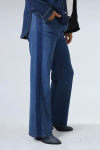 Jean évasé en denim bicolore avec elastane -confort et style 