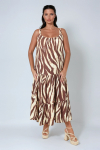 Robe longue à bretelles de style bohême