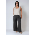 Plain tailored trousers with elasticated waist
