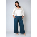 Pantalon fluide avec hautes fentes au bas