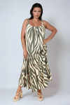 Robe longue à bretelles de style bohême