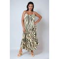 Bohemian style long strap dress