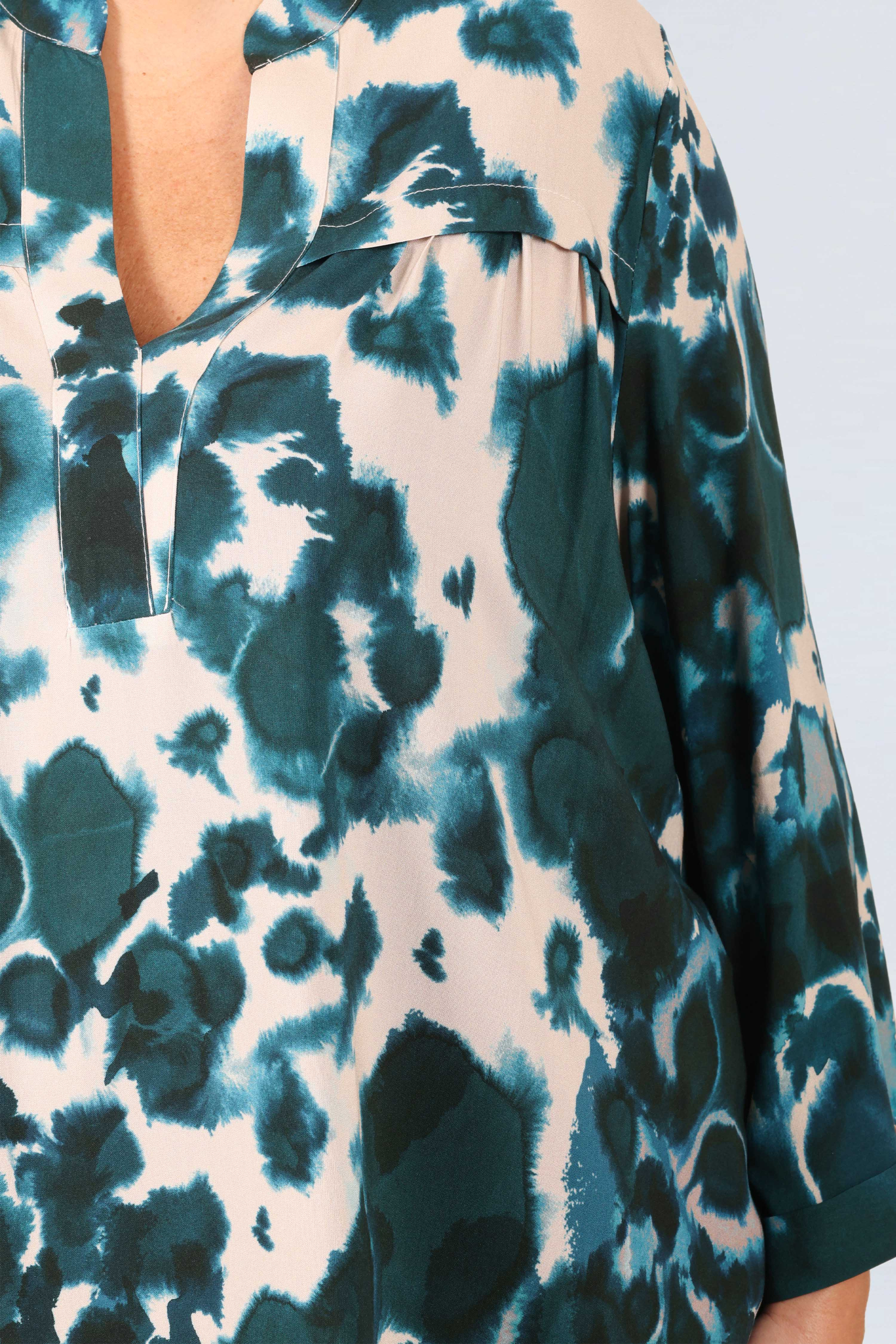 Printed viscose blouse