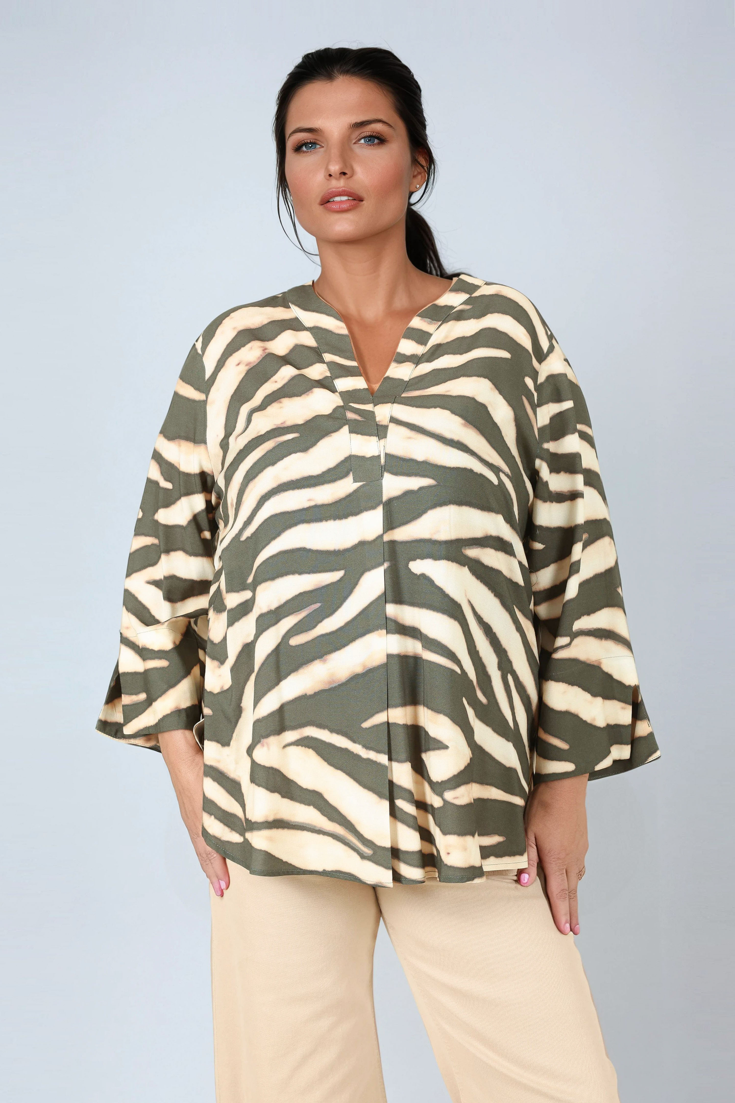 Zebra print blouse