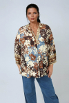 Blouse with placed print