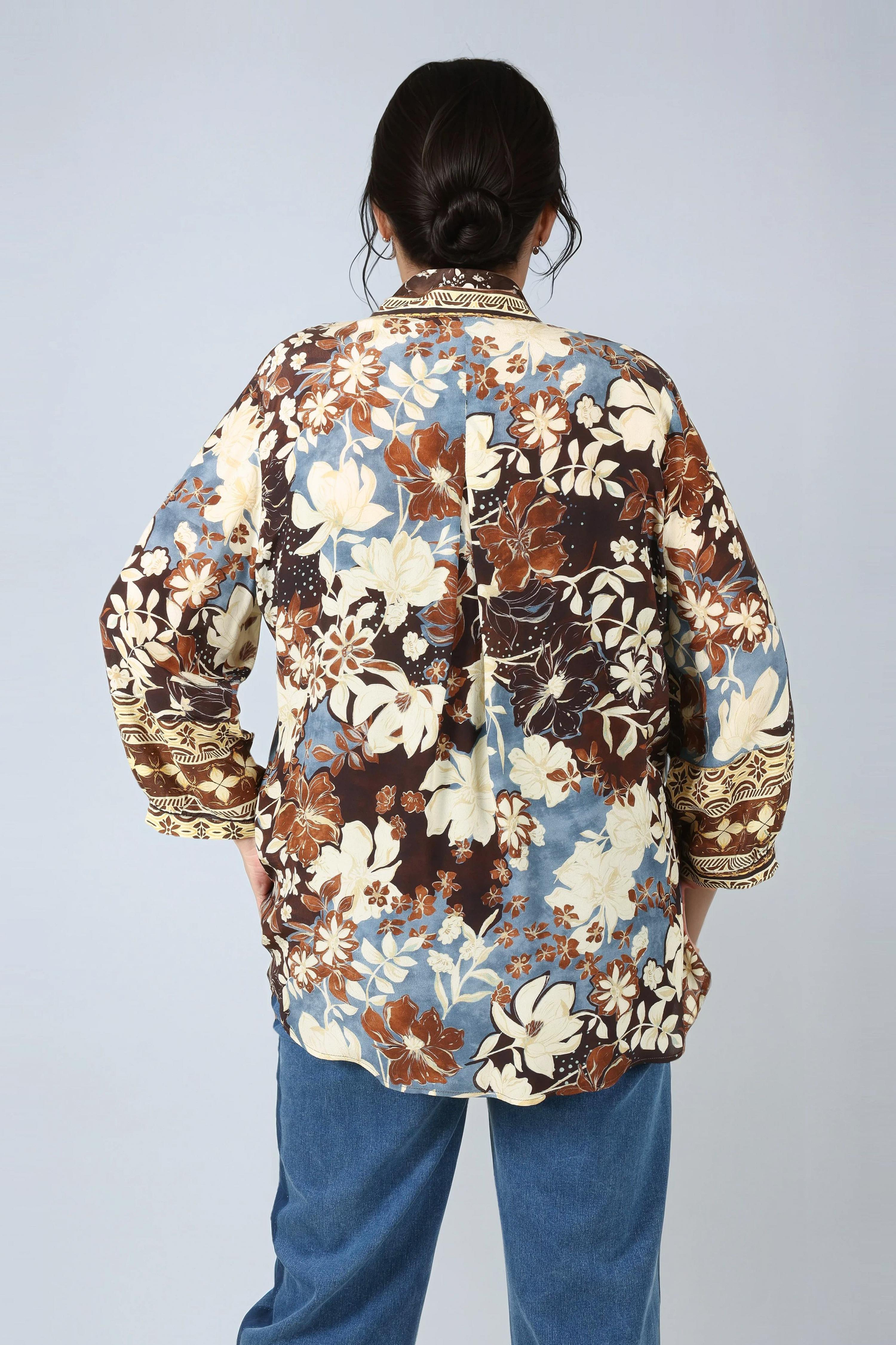 Blouse en impression placée