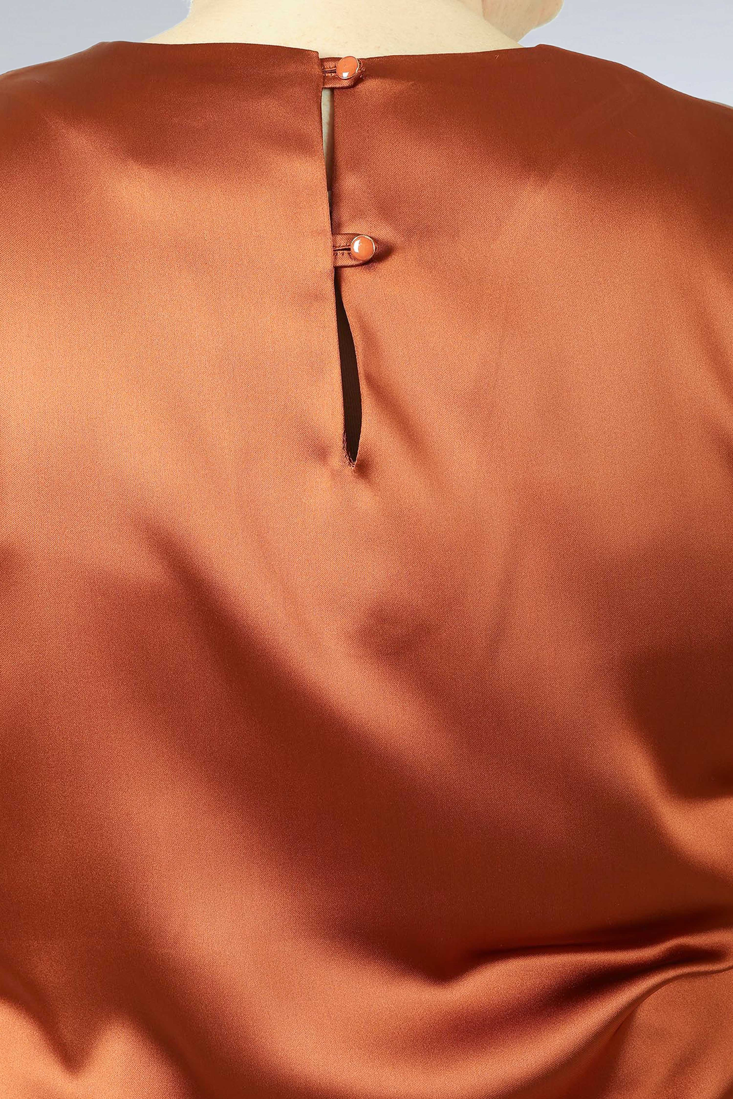 Plain satin blouse