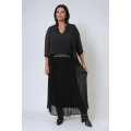 Layered pleated skirt