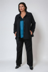 Fluid jacket in stretch and supple fabric 