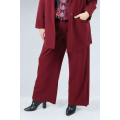 Pantalon fluide avec hautes fentes au bas