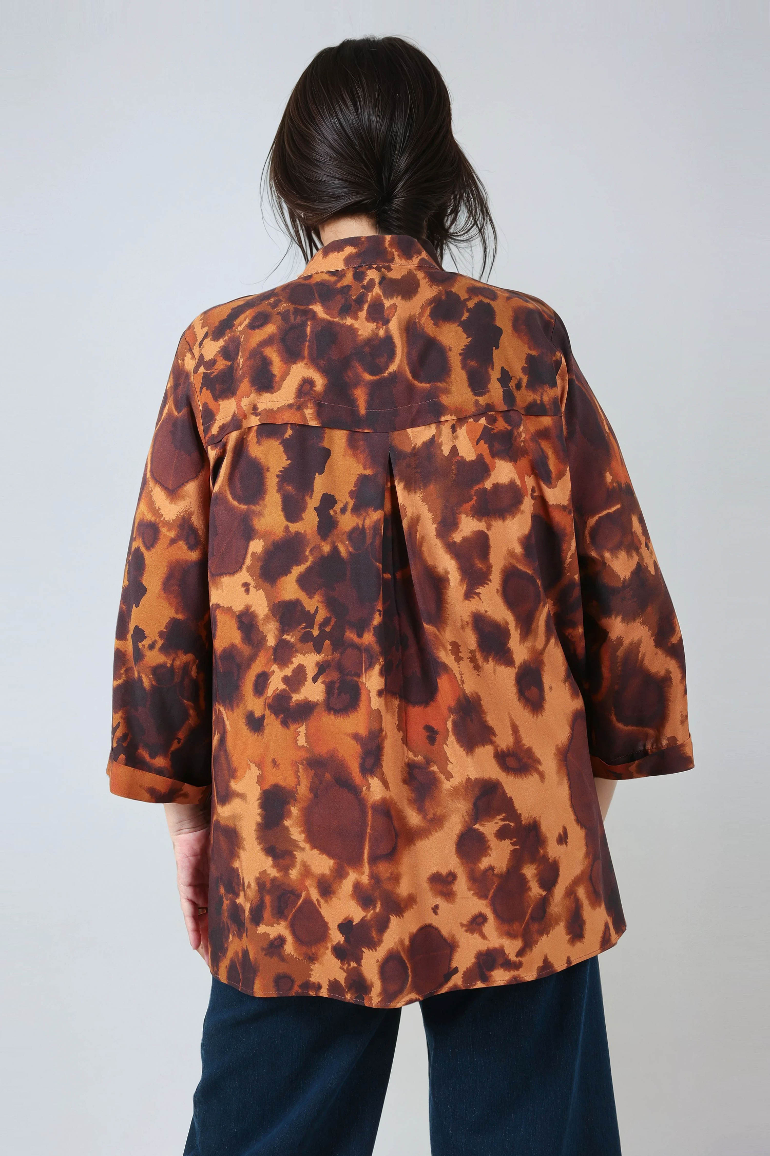 Printed viscose blouse
