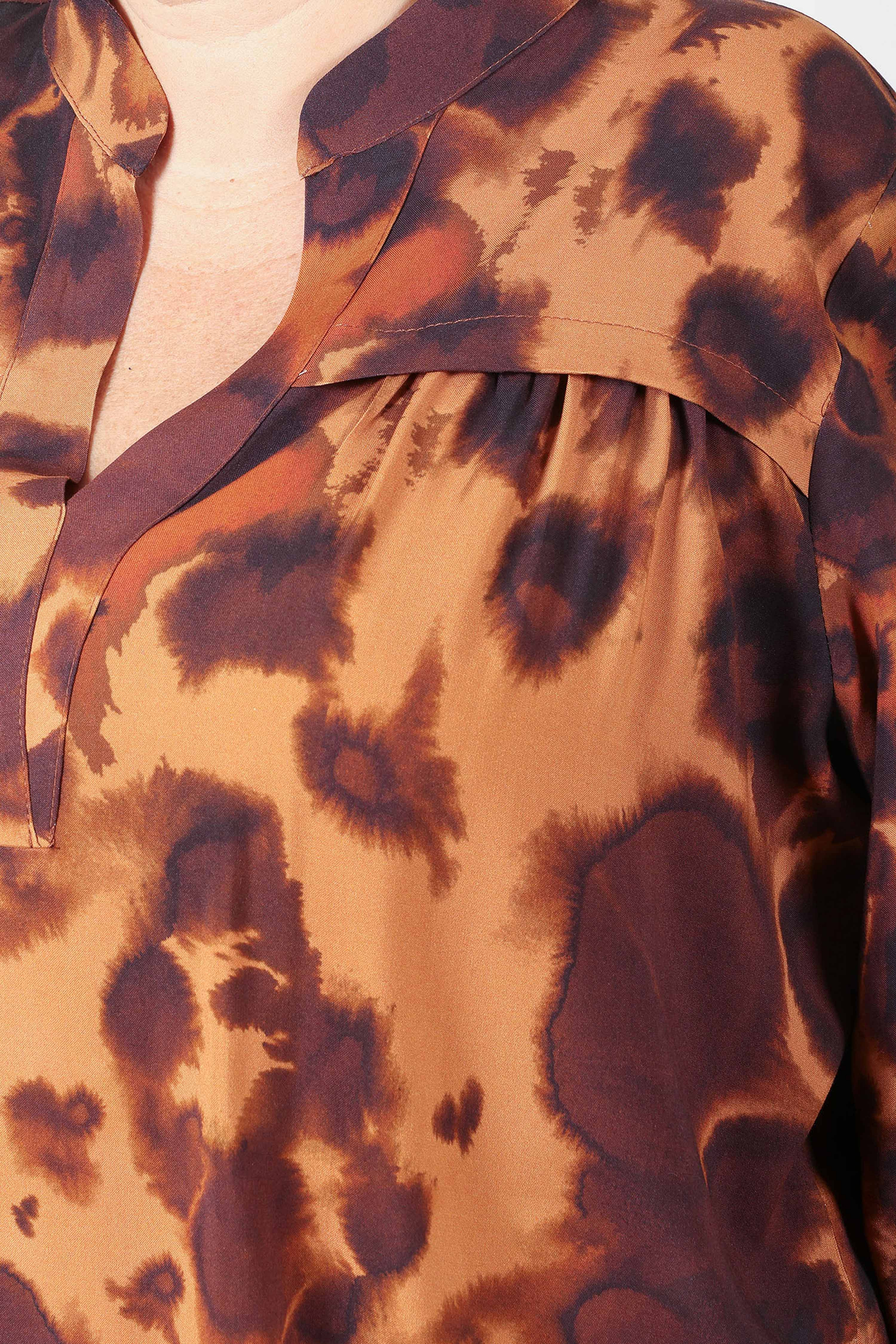 Printed viscose blouse