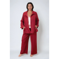 Fluid jacket in stretch and supple fabric 