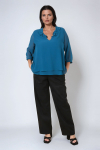 Blouse superposée en crêpe Georgette 