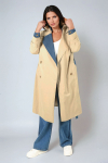 Two-material trench coat